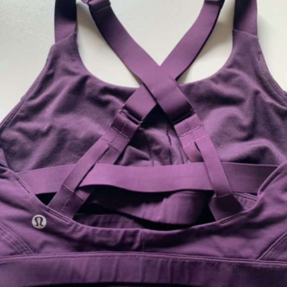 Lululemon pure practice sport bra purple size 4 - Picture 6 of 6